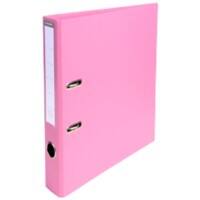 Classeur à levier Exacompta PremTouch A4 50 mm Rose 2 anneaux 53555E PP (Polypropylène) Portrait 10 Unités