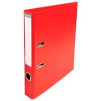 Exacompta Prem Touch Classeur A4 50 mm Rood 2 ringen 53545E Karton, PP (Polypropeen) Staand 10 Stuks