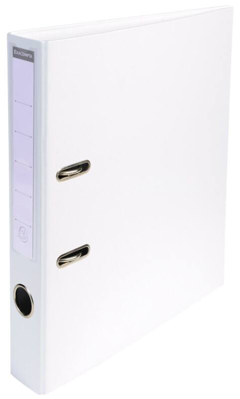 Exacompta Prem Touch Smal Ordner A4 50 mm Wit 2 Ringen 53548E Kunststof Staand  10 Stuks