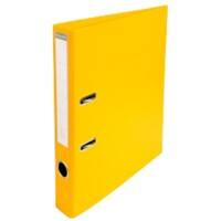 Classeur à levier Exacompta PremTouch A4 50 mm Jaune 2 anneaux 53549E PP (Polypropylène) Portrait 10 Unités