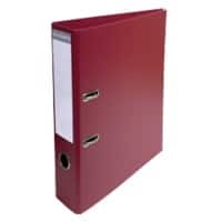 Exacompta Prem Touch Breed Classeur A4 70 mm Bordeauxrood 2 Ringen 53704E Karton, PP (Polypropeen) Staand 10 Stuks