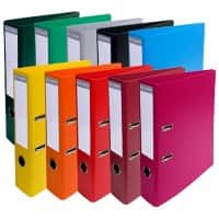 Exacompta Prem Touch Breed Classeur A4 70 mm Kleurenassortiment 2 Ringen 53074E Karton, PP (Polypropeen) Staand 10 Stuks