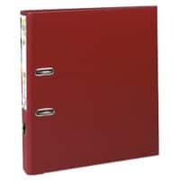Classeur à levier Exacompta PremTouch A4 Maxi 50 mm Bordeaux 2 anneaux 53104E PP (Polypropylène) Portrait 10 Unités