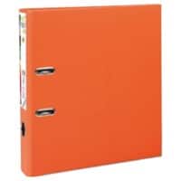Exacompta Prem Touch Smal Classeur A4 50 mm Oranje 2 Ringen 53144E Karton, PP (Polypropeen) Staand 10 Stuks