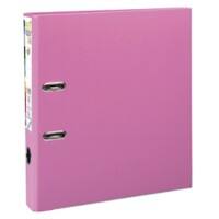 Classeur à levier Exacompta PremTouch A4 Maxi 50 mm Rose 2 anneaux 53155E PP (Polypropylène) Portrait 10 Unités
