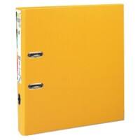 Classeur à levier Exacompta PremTouch A4 Maxi 50 mm Jaune 2 anneaux 53149E PP (Polypropylène) Portrait 10 Unités
