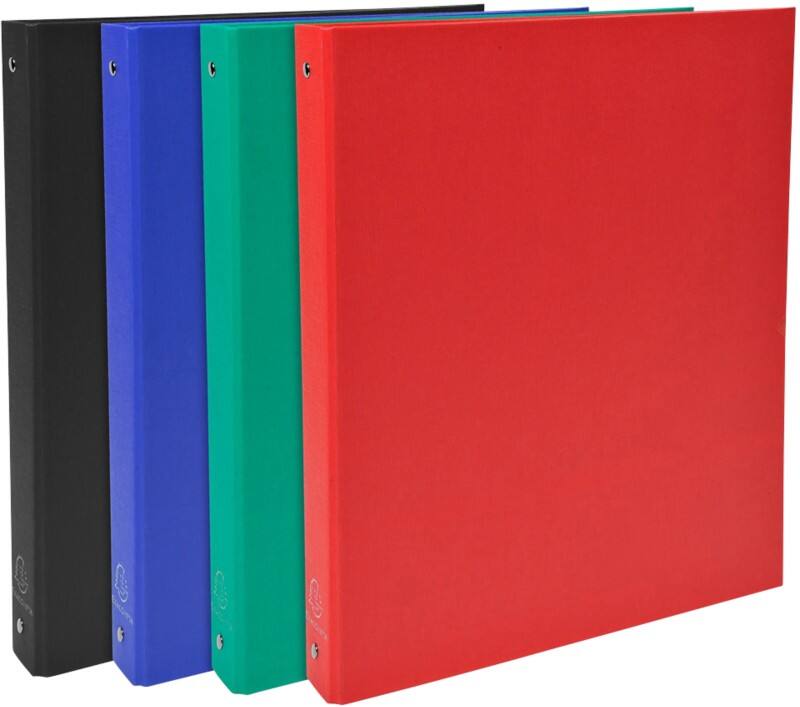 Classeur à anneaux Exacompta 30 mm PP (Polypropylène) A4 4 Anneaux Assortiment 51370E 20 Unités