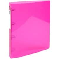 Classeur à anneaux Exacompta Iderama 15 mm PP (Polypropylène) A4 4 Anneaux Rose 51774E 10 Unités