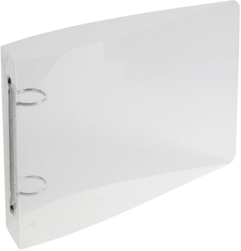Classeur à anneaux Exacompta Crystal 25 mm PP (Polypropylène) 2 Anneaux Transparent 51091E 10 Unités