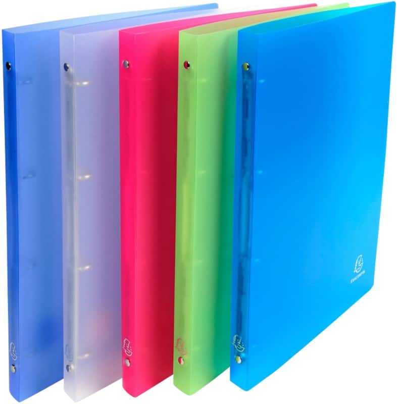 Exacompta Chromaline 15 mm Ringband PP (Polypropeen) A4 4 Ringen Kleurenassortiment 51169E 20 Stuks