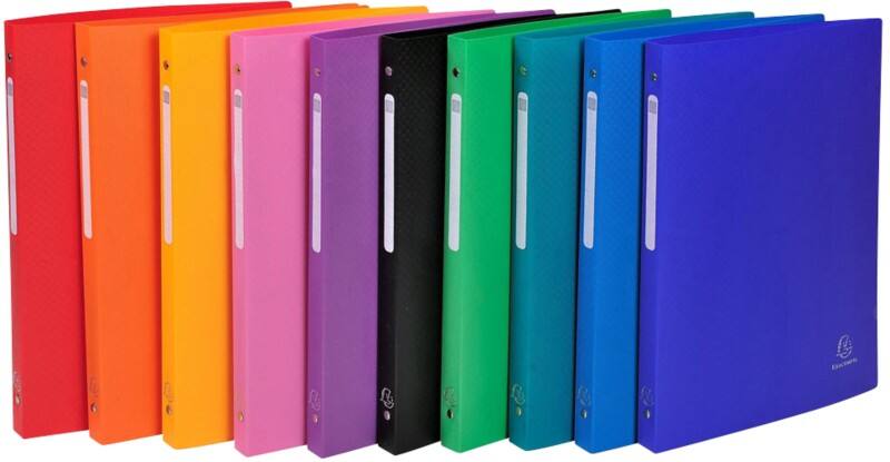 Classeur à anneaux Exacompta OpaK 15 mm PP (Polypropylène) A4 4 Anneaux Assortiment 51299E 20 Unités