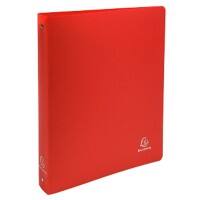 Classeur à anneaux Exacompta Opaque 512805E 30 cm Polypropylène 4 anneaux A4+ Rouge 20 unités