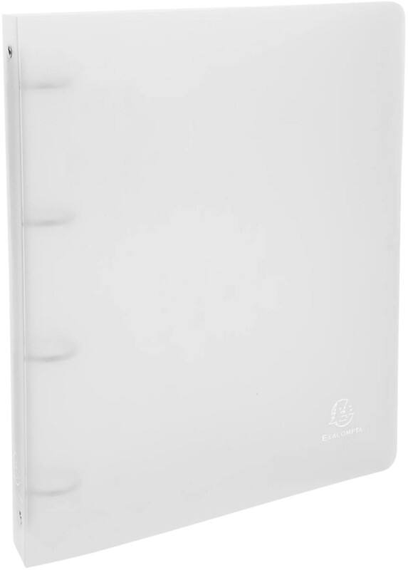 Exacompta Chromaline 30 mm Ringband PP (Polypropeen) A4 4 Ringen IJsblauw 51264E 10 Stuks