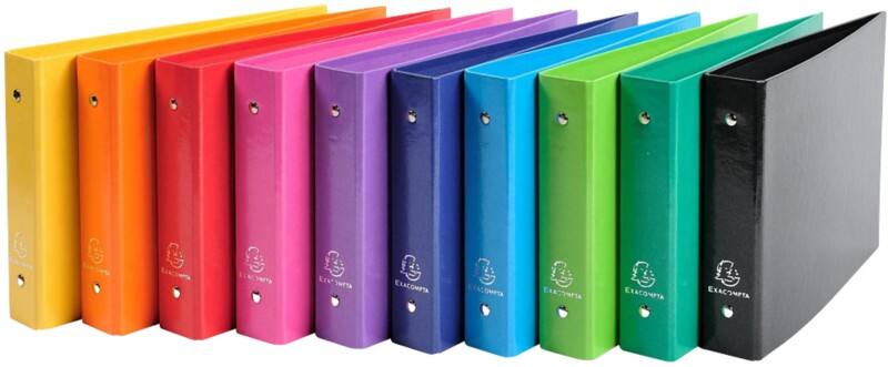 Classeur à anneaux Exacompta Iderama 25 mm Carton 2 Anneaux Assortiment 829E 10 Unités