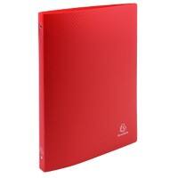 Classeur à anneaux Exacompta Opaque 51195SE 15 mm Polypropylène 4 anneaux A4 Rouge 25 unités