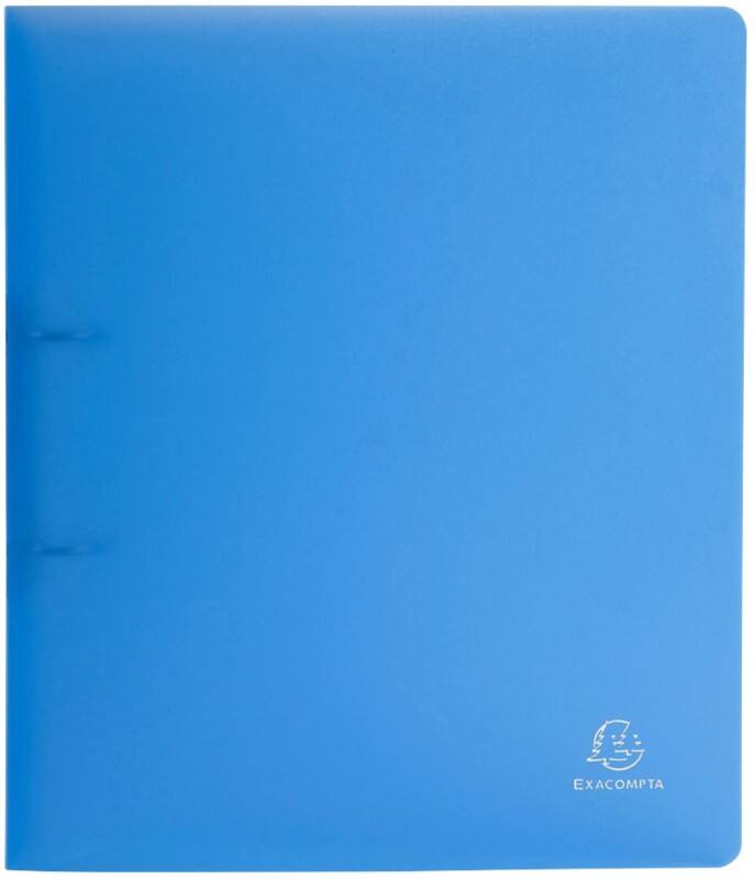 Exacompta Chromaline 30 mm Ringband PP (Polypropeen) A4 2 Ringen Blauw 54362E 15 Stuks
