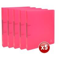 Classeur à anneaux Exacompta Chromaline 54355E 30 mm Polypropylène 2 anneaux A4 Rouge 15 unités