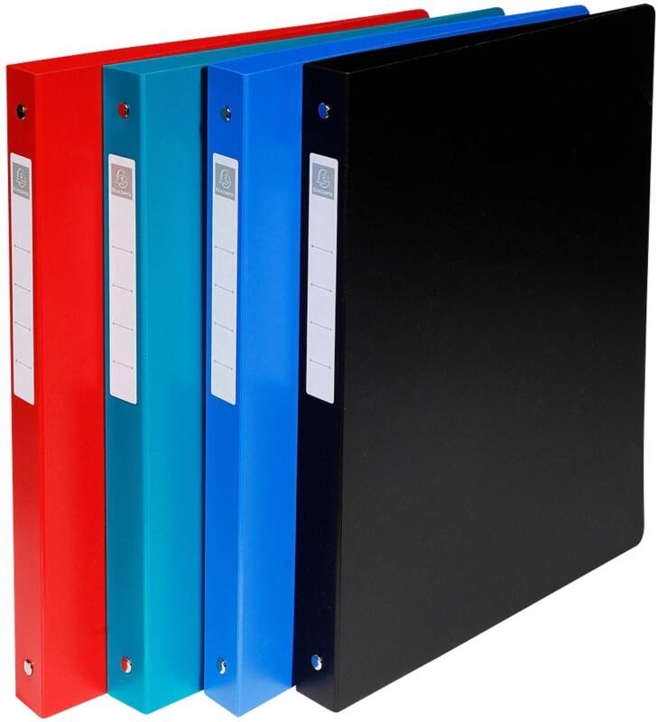Classeur à anneaux Exacompta OpaK 20 mm PP (Polypropylène) A4 4 Anneaux Assortiment 51290E 15 Unités