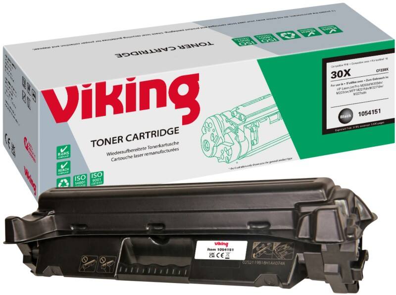 Viking 30X compatibele HP tonercartridge CF230X zwart