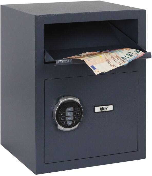 Coffre de dépôt Filex DS 1 Serrure électronique Gris graphite 345 x 300 x 455 mm