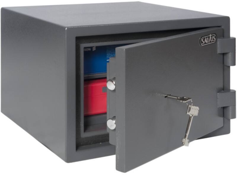 Coffre-fort Salvus Serrure à clé 19 L Palmero 1 Gris foncé