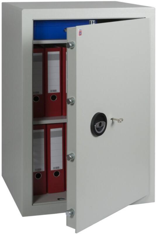 Coffre-fort Sistec Serrure à clé 160 L MT9+ Gris clair