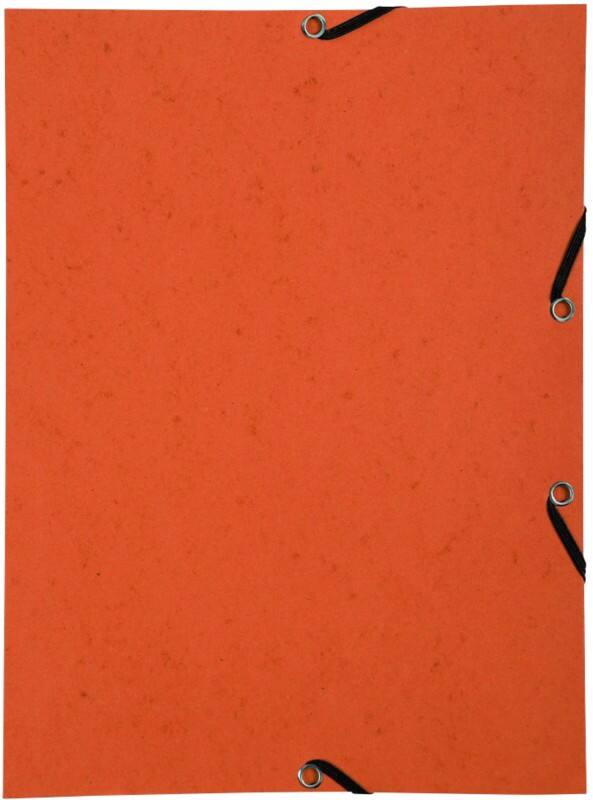 Farde à élastique Exacompta 55464E Orange 24 x 32 cm 50 unités