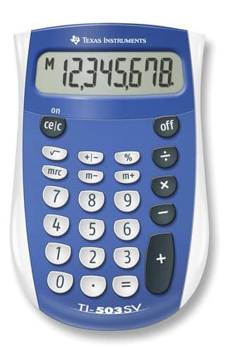 Texas Instruments Zakrekenmachine TI-503SV 80 mm Blauw