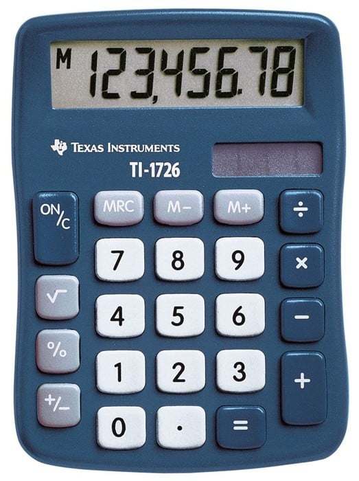 Calculatrice De Bureau Texas Instruments TI-1726 83 mm
