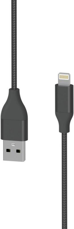 XLayer Oplaadkabel USB A Male Apple Lightning 1.5 m Zwart