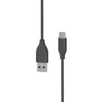 Câble Xlayer PREMIUM Métallique USB vers USB C 1,5m (Recharge rapide 3A/USB 2.0) Noir