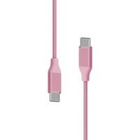 XLAYER 217089 1 x USB C male naar 1 x USB C male oplaadkabel 1.5m Roze