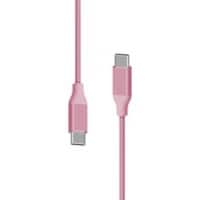 Câble Xlayer PREMIUM Métallique vers USB C 1,5m (Recharge rapide 3A/USB 2.0) Rose