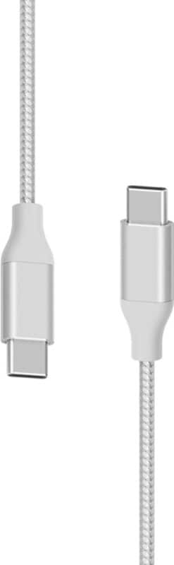 XLAYER 217086 1 x USB C male naar 1 x USB C male oplaadkabel 1.5m Zilver
