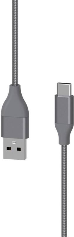 XLAYER 217084 1 x USB C male naar 1 x USB C male oplaadkabel 1.5m Grijs
