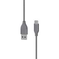 Câble Xlayer 217084 PREMIUM Métallique USB vers USB C 1,5m (Recharge rapide 3A/USB 2.0) Argenté
