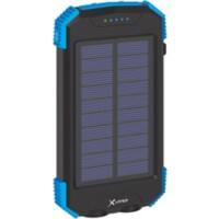 XLayer Powerbank Plus Solar 10000mAh Zwart, blauw