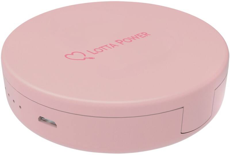 Batterie externe avec miroir Make-up LOTTA POWER 217388 4000 mAh Rose
