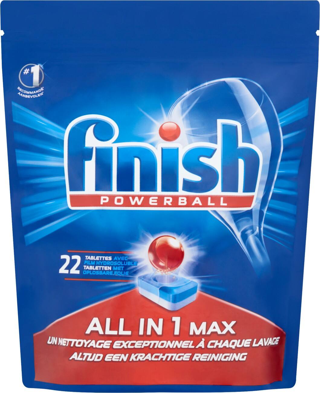 Finish Vaatwastabletten All-in-One Max 22 Stuks à 16 g