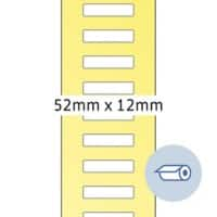 Herma 4065 Authentiek Naambadge etiketten Klein Zelfklevend Wit 12 x 52 mm 5000 Labels