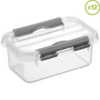 Helit Boîte de rangement H6162102 0,5 l Transparent Polypropylène 10 x 15 x 6,3 cm 6 Unités