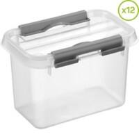 Helit Boîte de rangement H6162202 0,8 l Transparent Polypropylène 10 x 15 x 10,3 cm 6 Unités