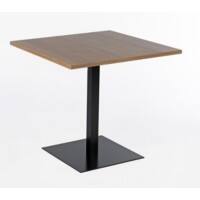 Table de cantine Nice Price Office Plateau blanc Pied central Blanc 80 x 80