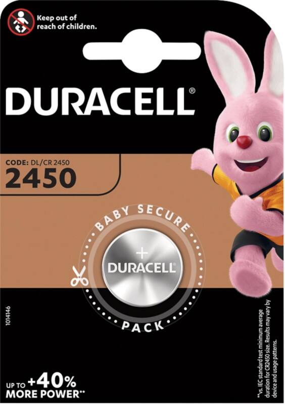 Duracell Knoopcelbatterij CR2450 3V CR2450 620 mAh Lithium (Li) 3 V