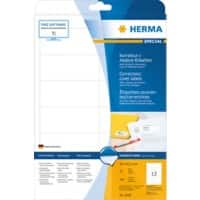 Étiquettes de correction HERMA Laser 4228 Adhésif A4 Blanc 97 x 42.3 mm 25 Feuilles de 12 Étiquettes