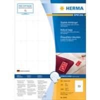 Étiquettes HERMA Laser 8046 non adhésif A4 Blanc 35 x 59.4 mm 100 Feuilles de 30 Étiquettes