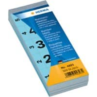 HERMA Numerieke Etiketten 4893 Blauw 28 x 56 mm 500 Vellen van 5 Etiketten