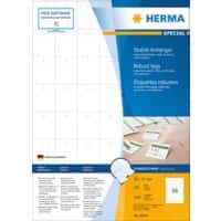 Étiquettes robustes à accrocher HERMA 8044 Blanc Rectangulaires A4 30 x 37 mm 100 Feuilles de 56 Étiquettes 8044