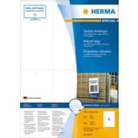 Étiquettes HERMA Laser 8047 non adhésif A4 Blanc 70 x 148.5 mm 100 Feuilles de 6 Étiquettes