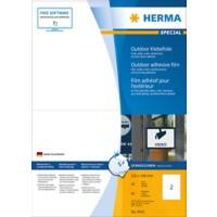 Étiquettes imperméables HERMA 9541 A4 Blanc 210 x 148 mm 40 Feuilles de 2 Étiquettes 9541